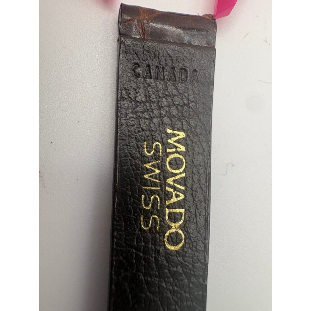 Authentic OEM Movado Swiss 12mm Brown Genuine Crocodile Watch Strap